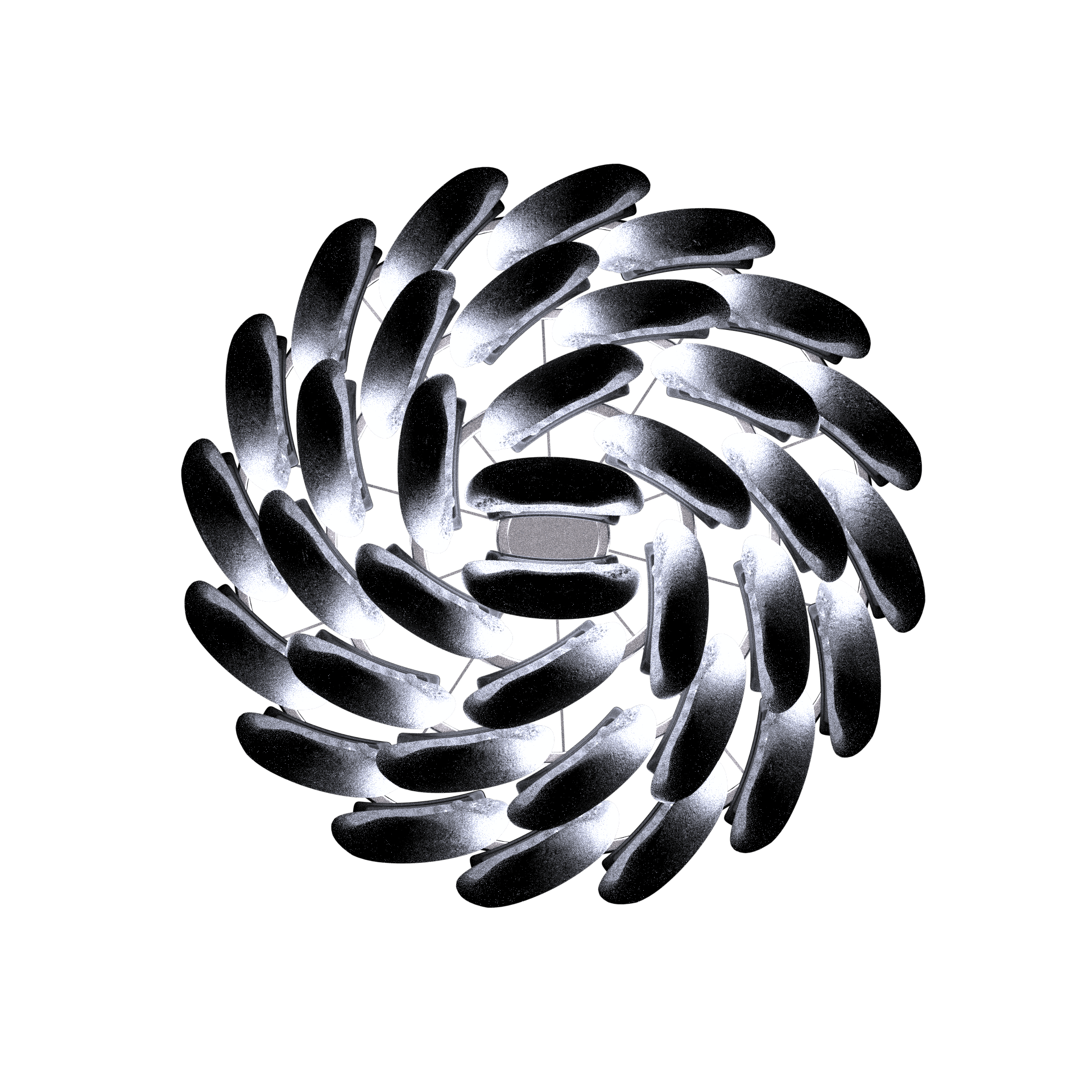 Top-down chandelier module arrangement 02