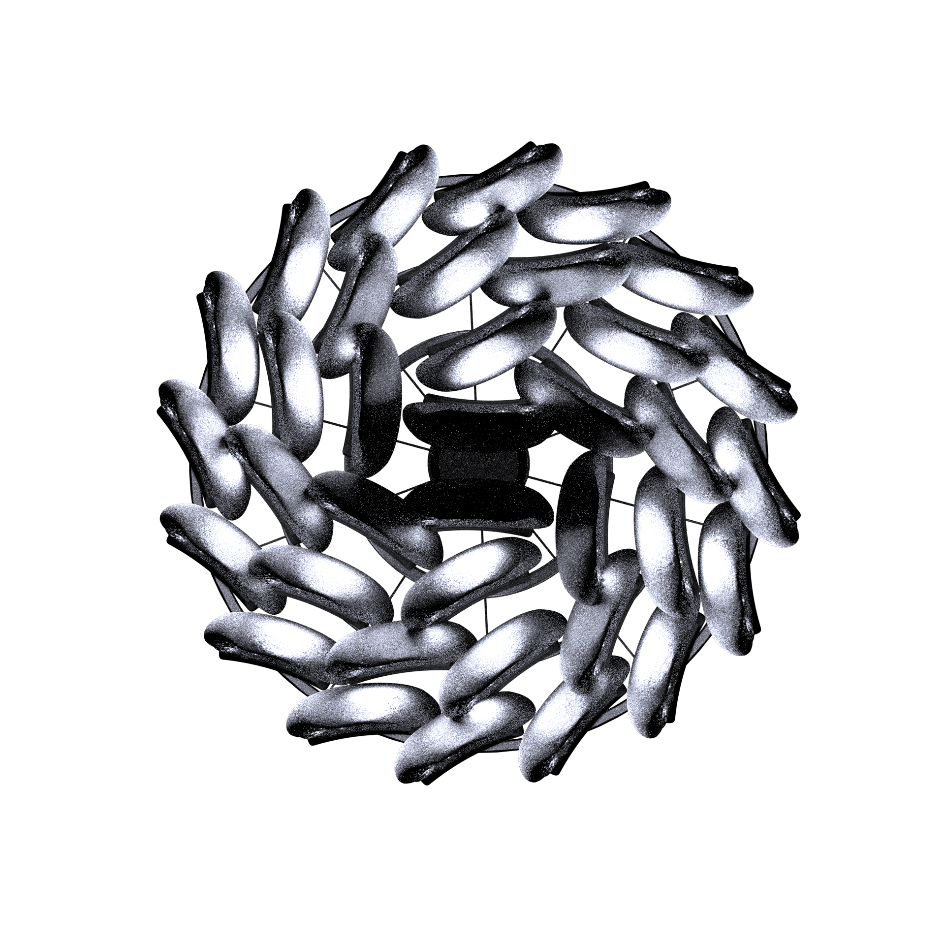 Top-down chandelier module arrangement 03