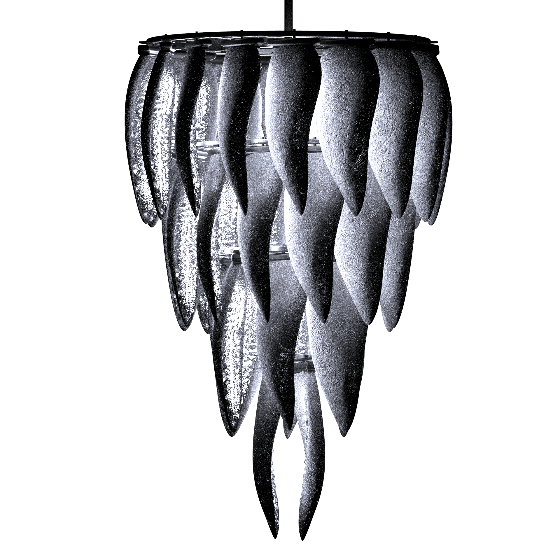 Side profile of tapering chandelier 01