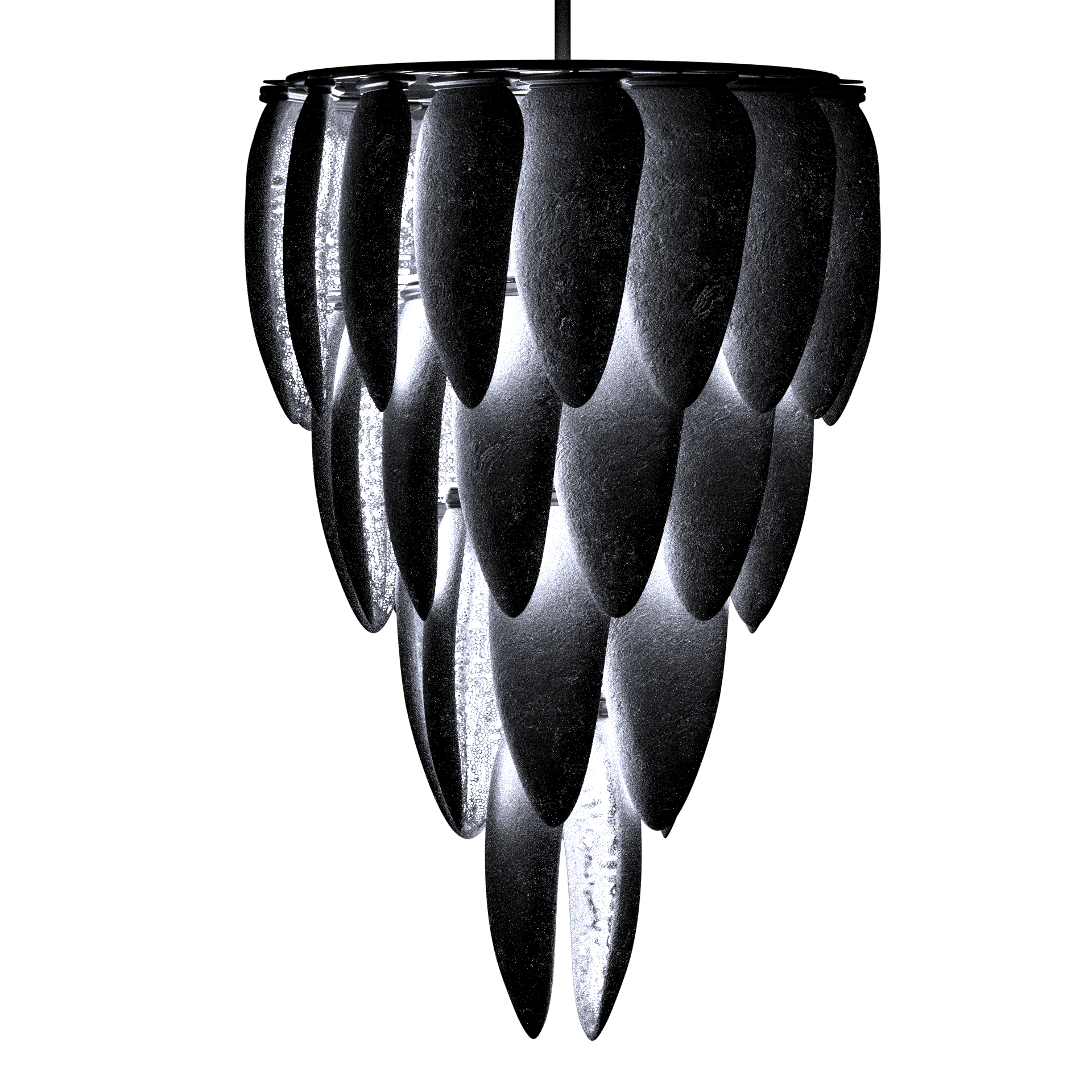 Side profile of tapering chandelier 02