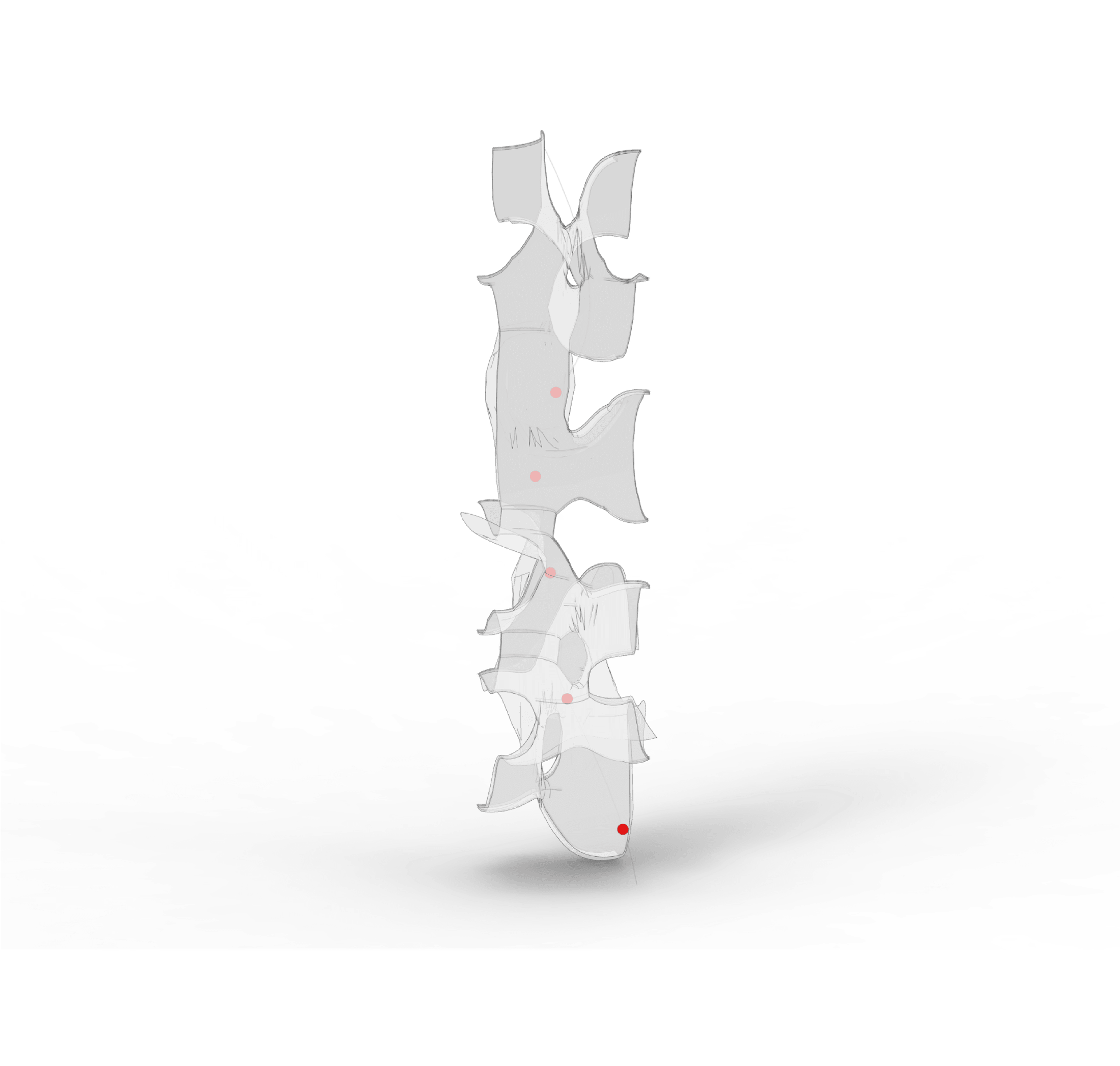 Abstract organic tower massing