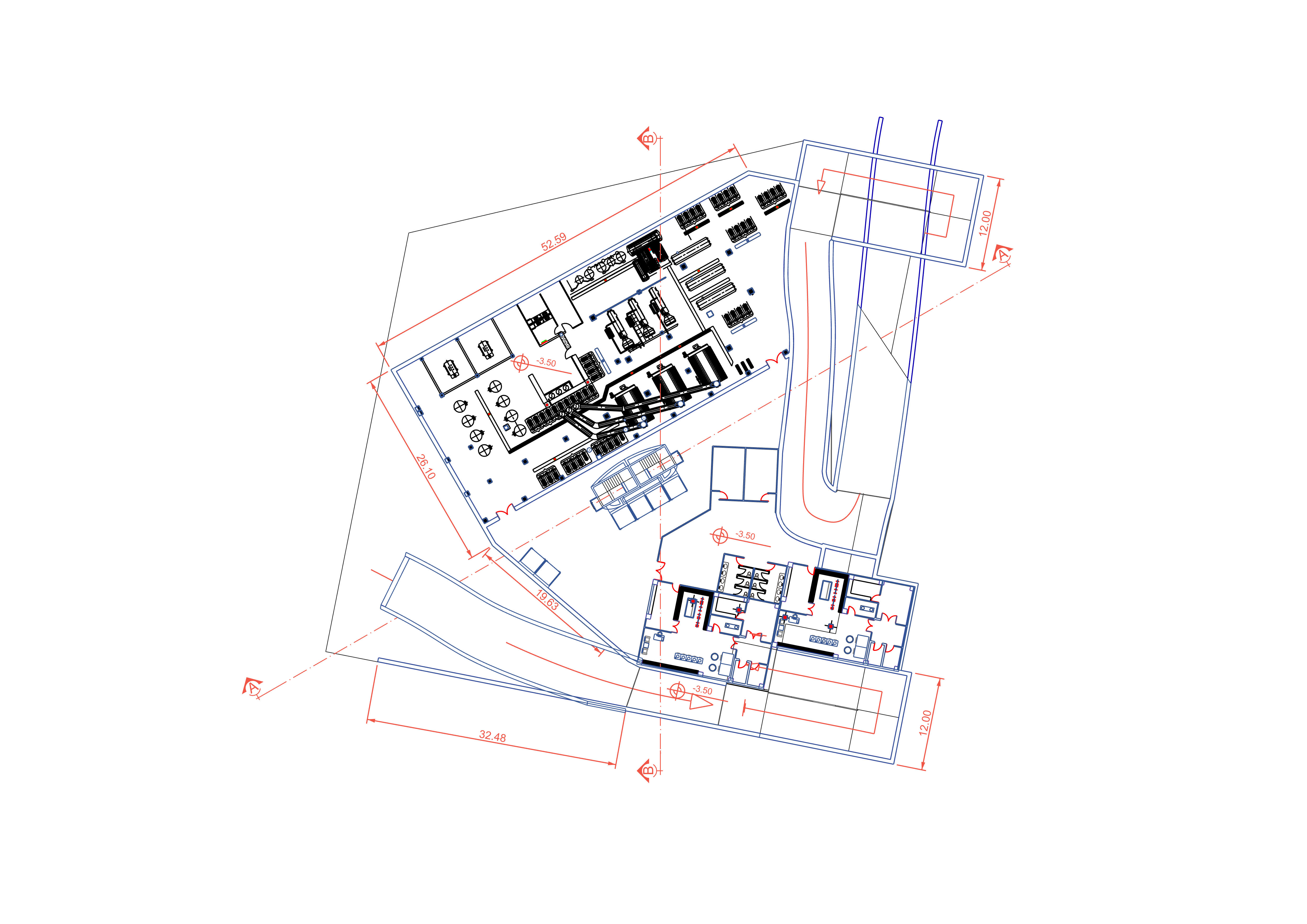 Basement mechanical floor plan