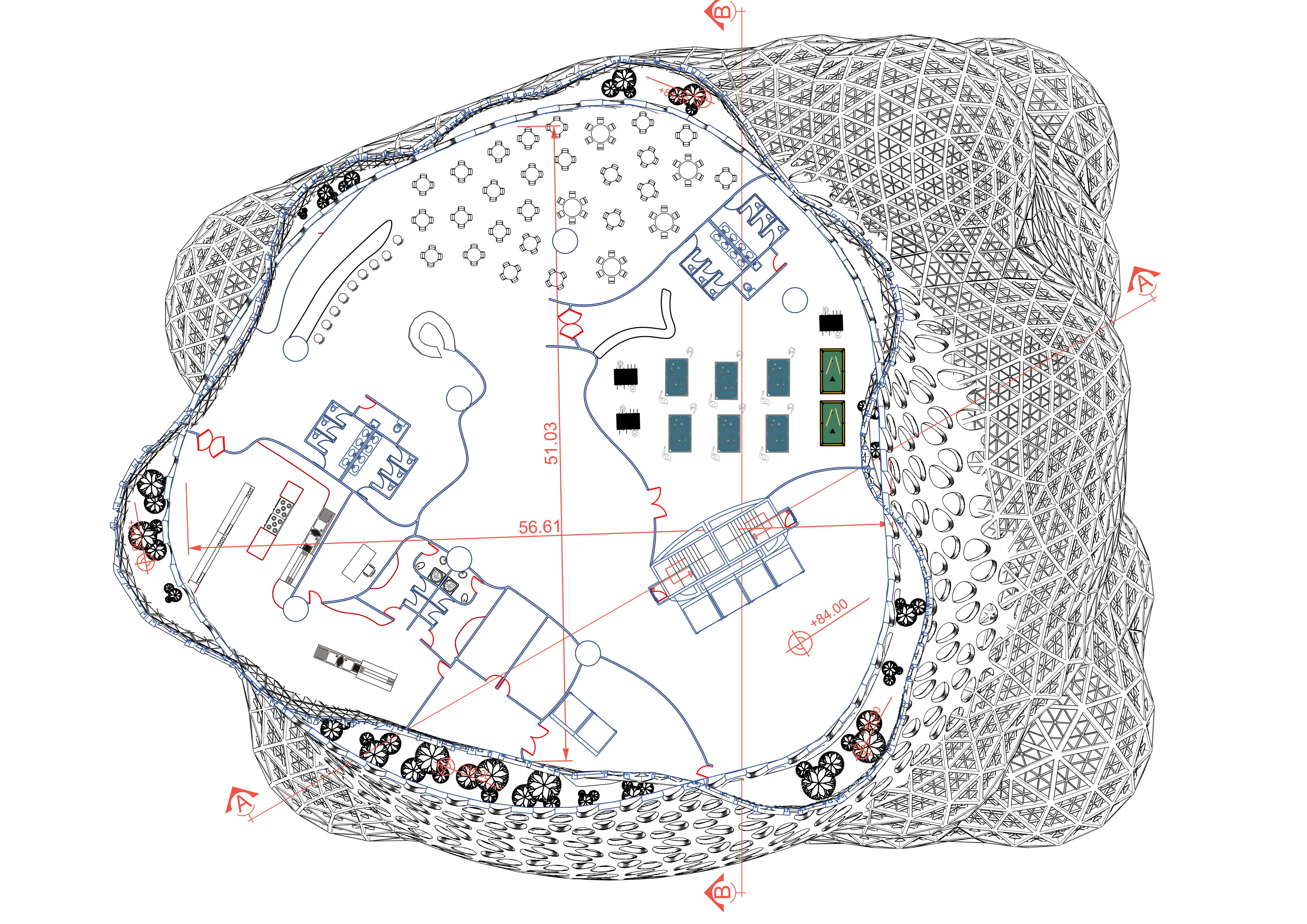 Games floor plan