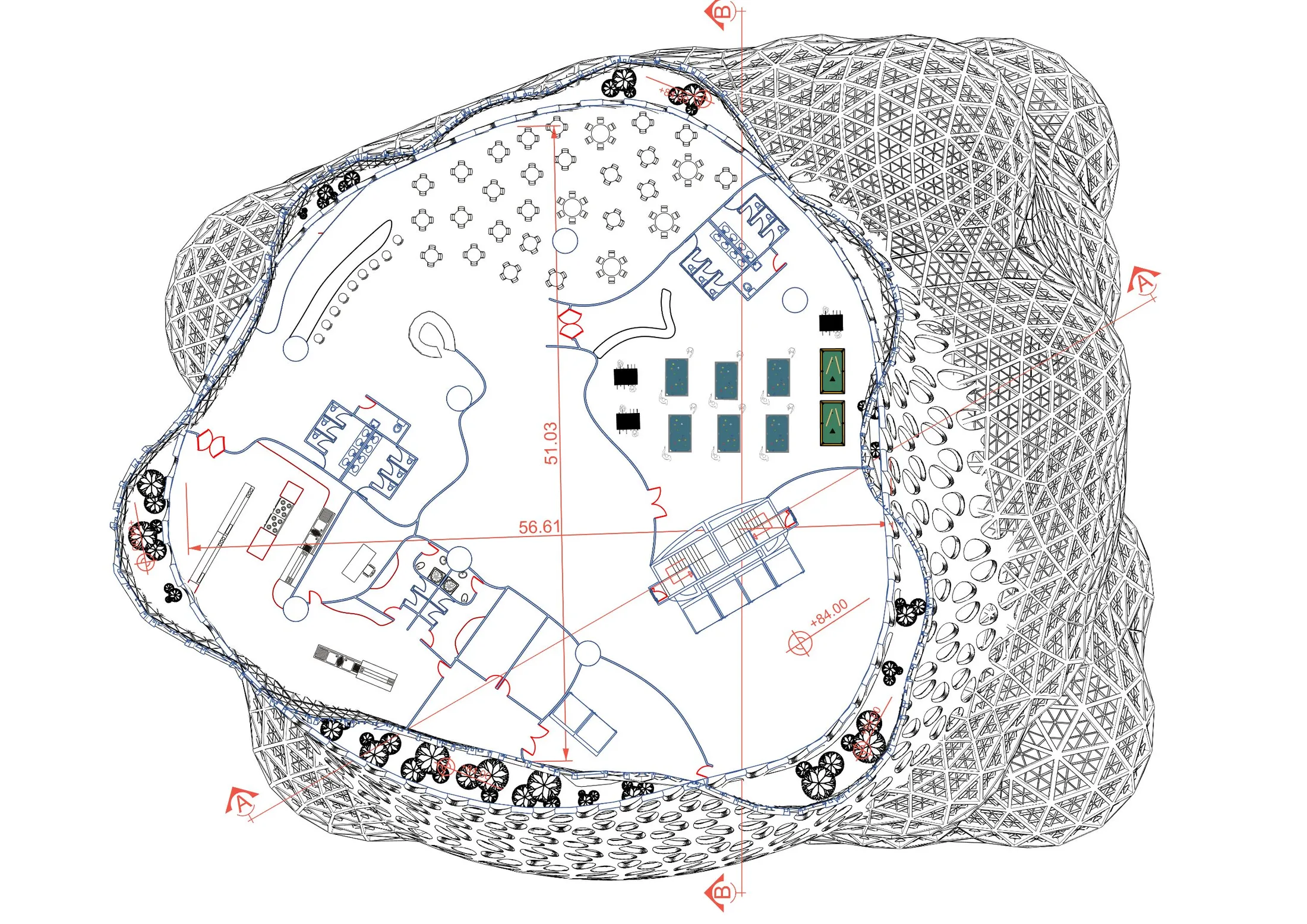 Games floor plan