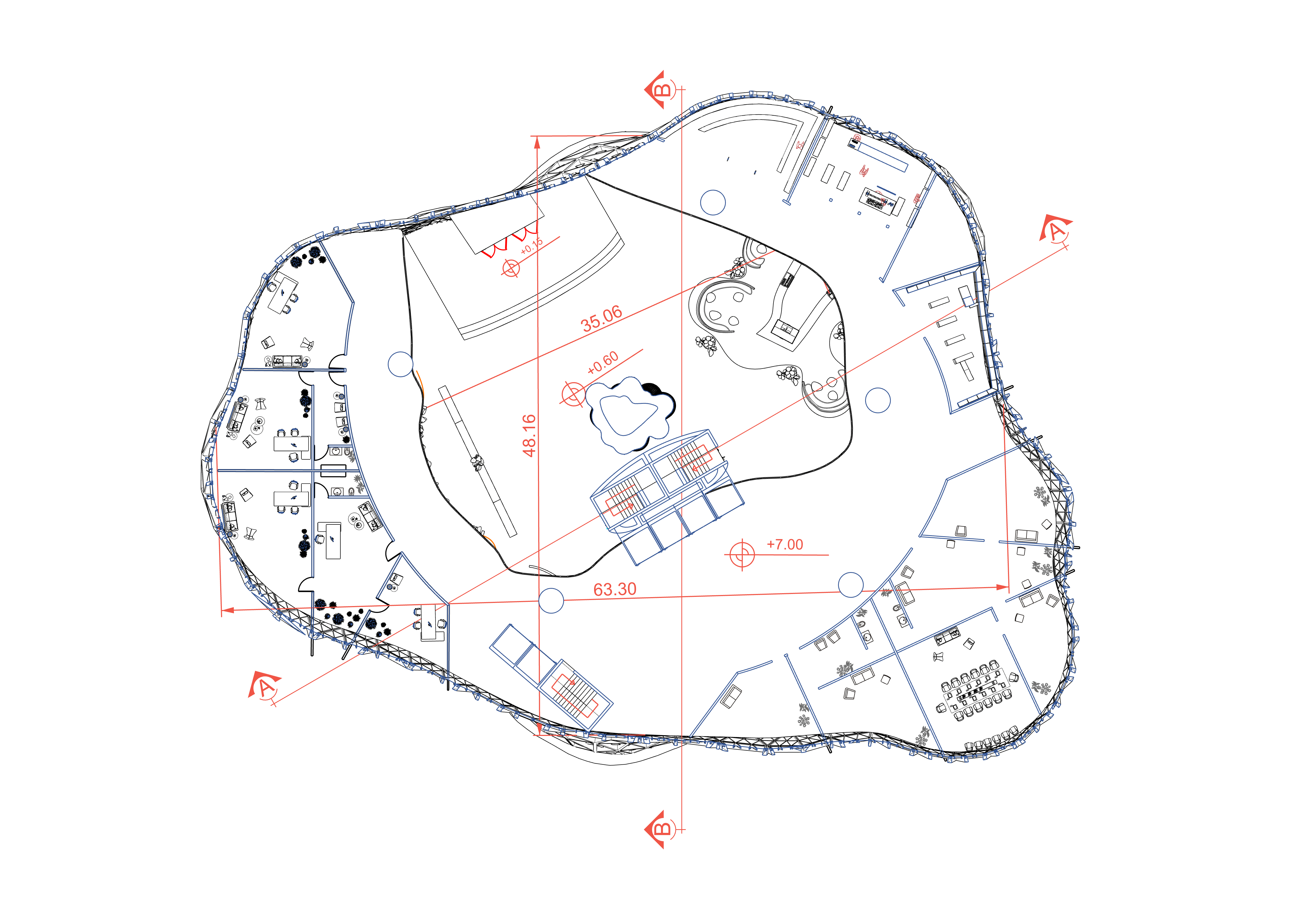 Upper lobby floor plan