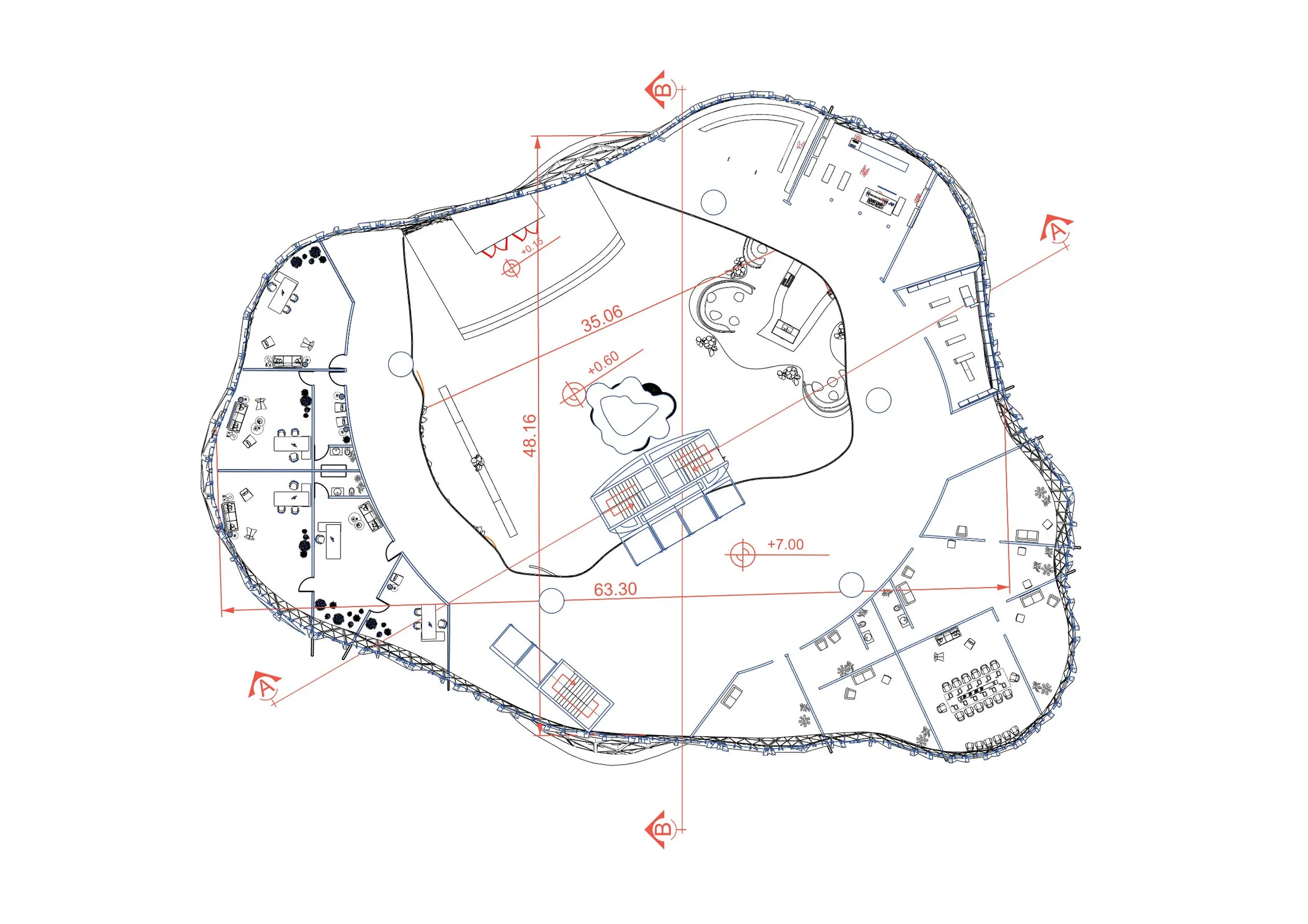 Upper lobby floor plan