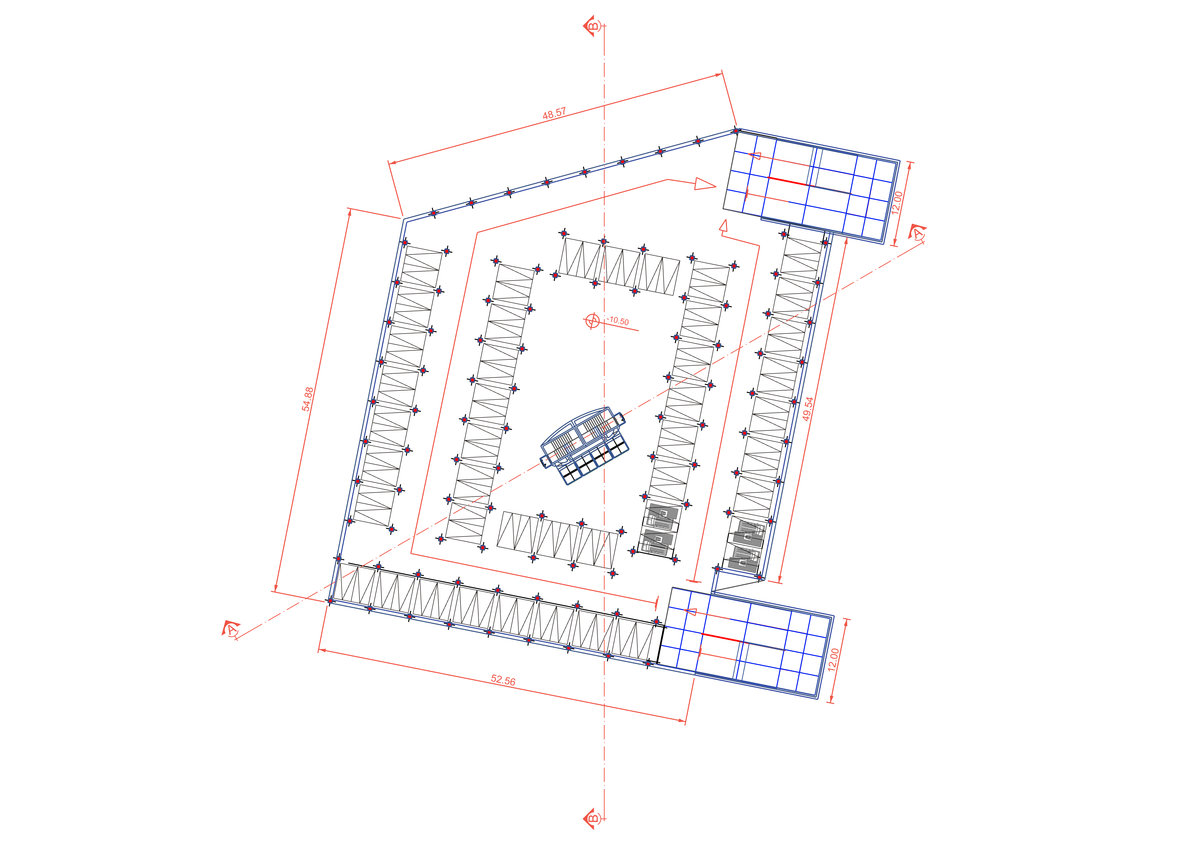 Basement parking floor plan