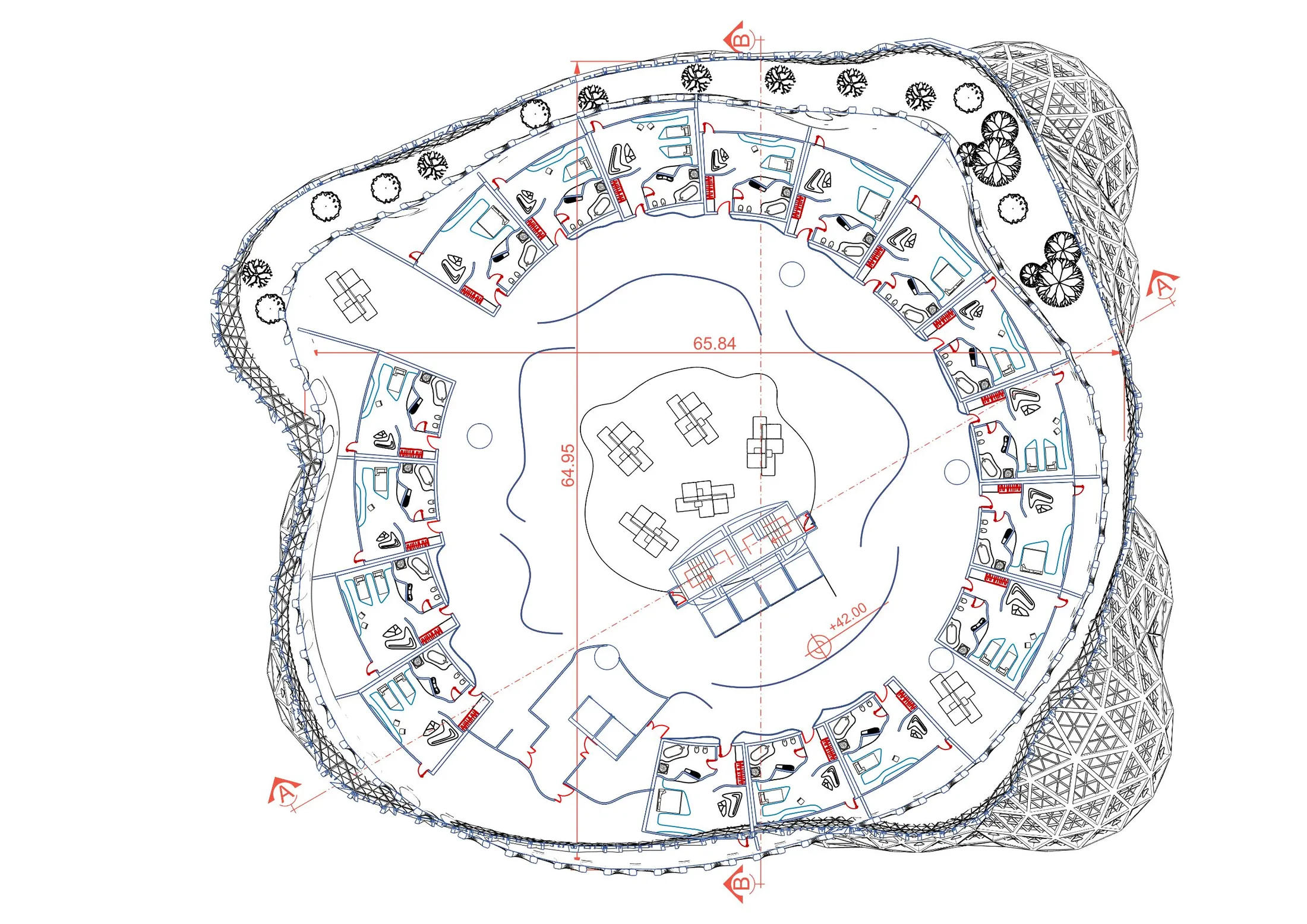 Typical room floor plan