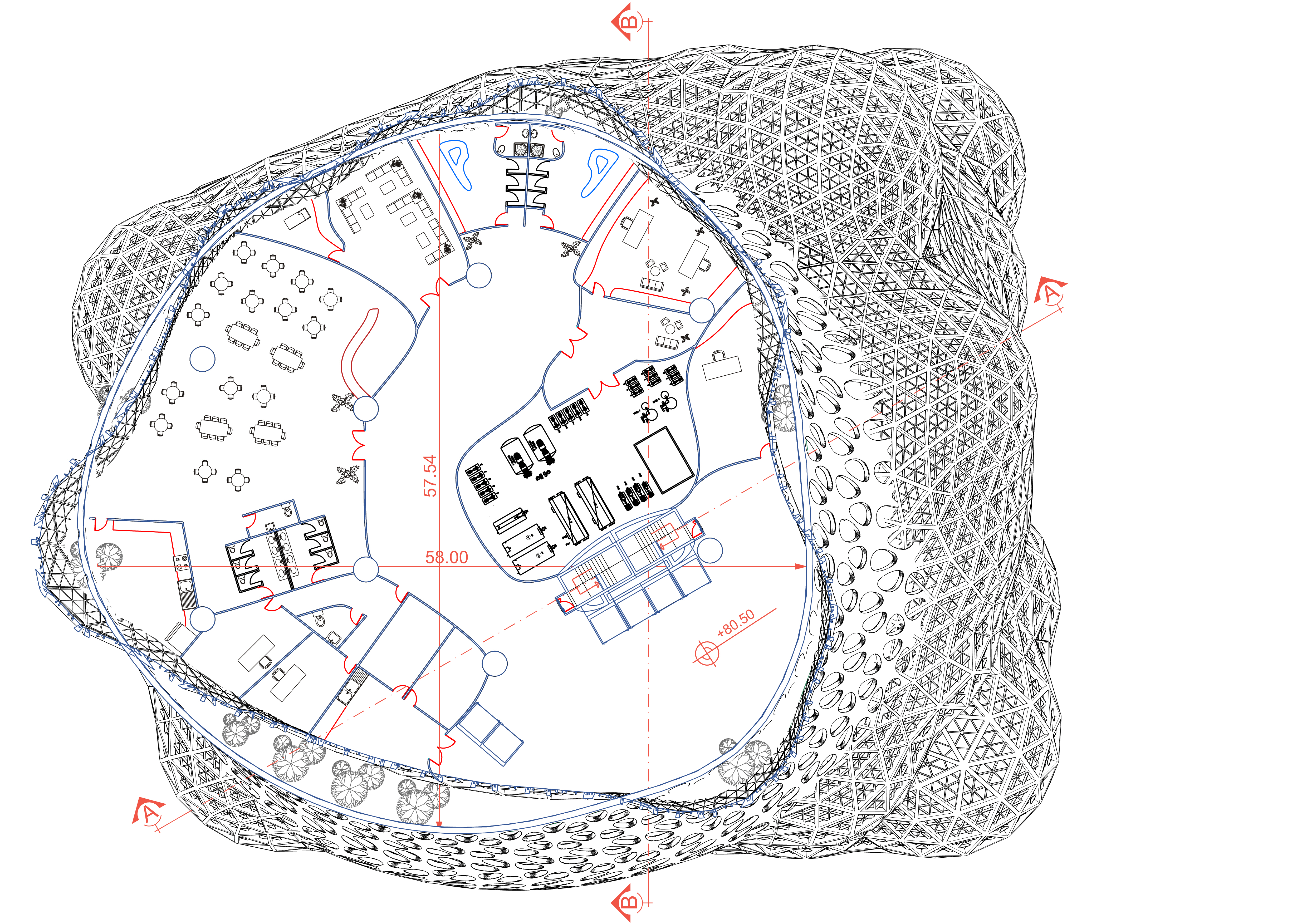 Services floor plan