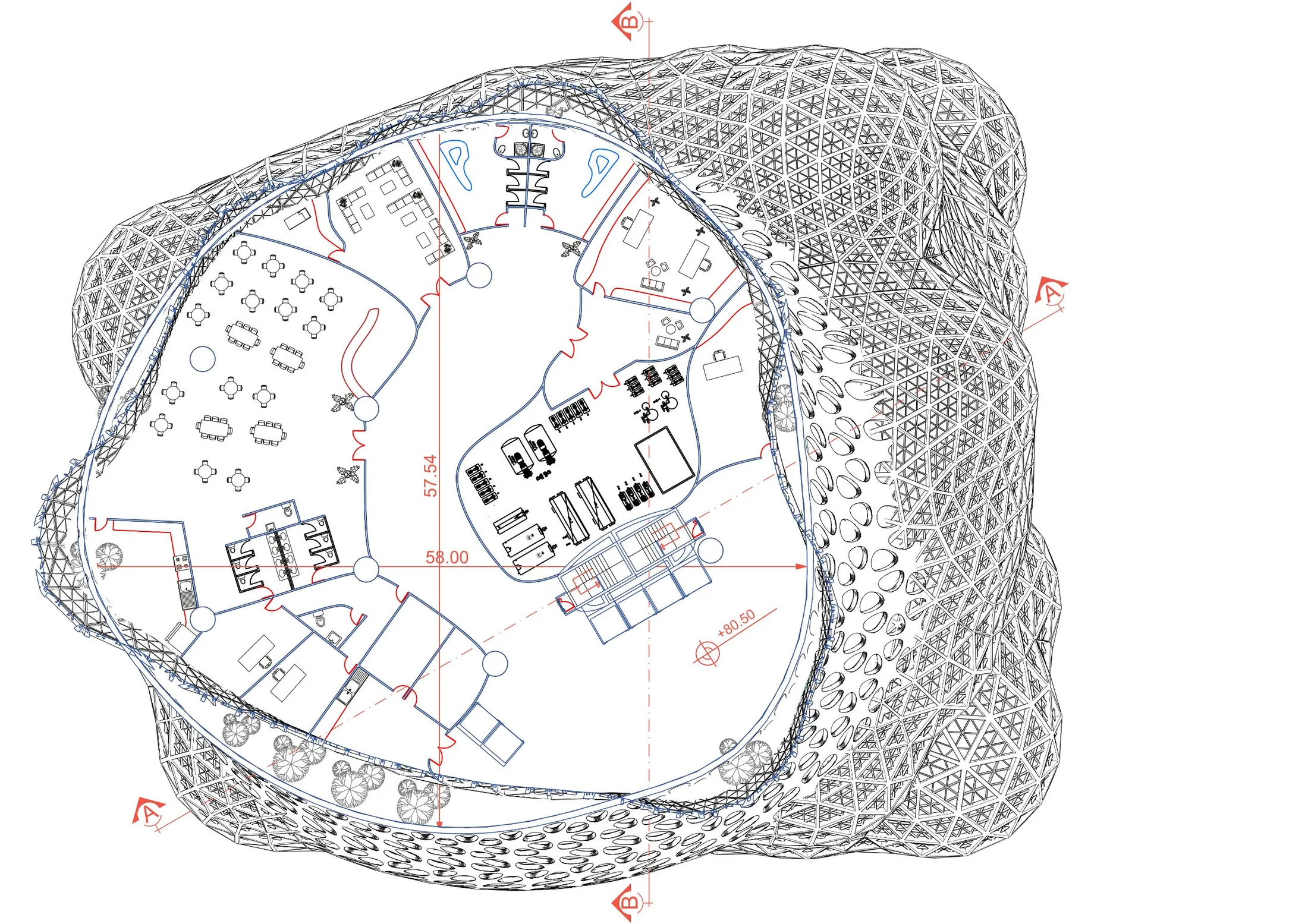 Services floor plan